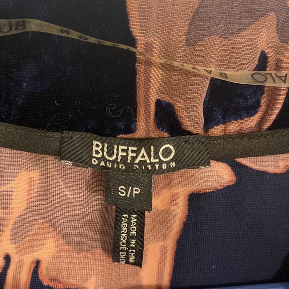 Buffalo by David Bitton Velvet Floral Shrug Blouse Cardigan Small - Picture 4 of 10